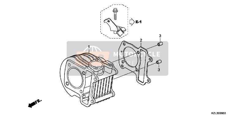 12100KZL930, Cylinder Comp., Honda, 0